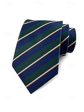 お買い得  結婚 ACC-メンズポリエステルストライプネクタイ、クラシックフォーマルビジネス＆ウェディングパーティーアクセサリー、複数の色、男性のためのエレガントなプロフェッショナルスタイル