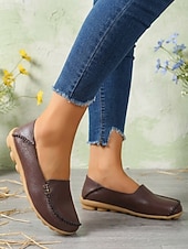 Недорогие Женская обувь на плоской подошве-Женские желтые мокасины-лоферы, удобные повседневные туфли без шнурков, мягкие легкие прогулочные туфли для повседневной носки, путешествий и работы. &amp;отдых в выходные