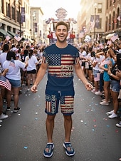  Ανδρικά μαύρα πατριωτικά slip-on αθλητικά παπούτσια – ελαφριά, αναπνεύσιμα παπούτσια για περπάτημα με τύπωμα αμερικανικής σημαίας και γραφιστικό σχεδιασμό 250 ετών για casual ρούχα, εορταστικές