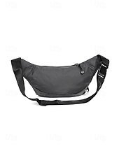 Χαμηλού Κόστους Ανδρικές τσάντες-Ανδρική τσάντα μέσης από νάιλον, πολύχρωμη τσάντα μέσης μεγάλης χωρητικότητας με πολλαπλές τσέπες, ρυθμιζόμενη ζώνη, τσάντα χιαστί στήθους για καθημερινή χρήση, πεζοπορία, υπαίθρια αθλήματα και ταξίδια