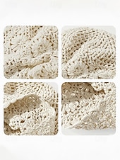 Недорогие Женские шляпы-Женская вязаная шапка-бини в стиле бохо с цветочным принтом, из хлопковой смеси, разных цветов, для повседневной носки, путешествий, отдыха и пляжного курорта.