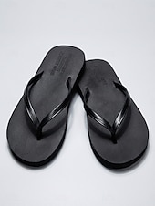 cheap Women-Women's Brown Flip Flop Sandals - Comfortable Faux Leather Thong Flats for Beach Vacations, Summer Travel &amp; Casual Outdoor Holidays