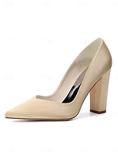 Χαμηλού Κόστους Μητέρα της Νύφης/του Γαμπρού-Γυναικεία μπλε σκούρο γόβες με ψηλό τακούνι, κομψά παπούτσια για τη μητέρα της νύφης για γάμο στην πόλη, άνετα παπούτσια με μυτερή μύτη και μεσαίο τακούνι για επίσημες εκδηλώσεις &amp;βραδινά ρούχα