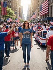 Недорогие Женская обувь-Женские патриотические слипоны — удобные и дышащие сетчатые зеленые туфли с изображением американского флага для парадов, Дня независимости 4 июля, 250-летия США и национальных торжеств.