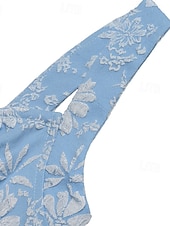 economico Vestito bianco-Per donna Abito maxi Abito a corsetto Abito a trapezio Abito Estivo Abito Sottoveste Casual Quotidiano Spiaggia Ferie Vestibilità regolare Floreale Grafico Senza Maniche Collo quadrato Blu Estate
