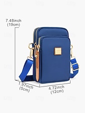 levne Tašky přes rameno-Dámská nepromokavá nylonová crossbody taška na telefon s více kapsami, nastavitelným popruhem, malá kabelka přes rameno pro běžné každodenní nošení, cestování, chůzi, běh a sport