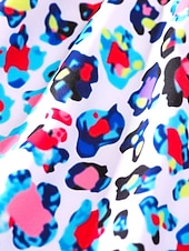 preiswerte Einteiliger Badeanzug-Kinder Mädchen Badeanzug Outdoor Strand Grafik Urlaub Tropisch Mode Badeanzüge Ab 4 Jahren Sommer Blau Purpur