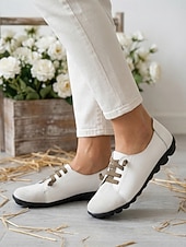 preiswerte Damenschnürschuhe-Dunkelblaue Damen-Loafer aus echtem Leder mit Gummiband – lässige Slipper mit weicher Gummisohle für Alltag und Reisen