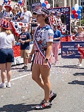  USA 250 Flag löparsneakers för kvinnor – lätta, andningsbara snörskor, patriotiska stjärnor &randig stil för självständighetsdagen, parader, gatufestivaler, utomhuspromenader &vardagskläder