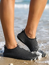 abordables Femmes-Chaussures aquatiques bleues imperméables pour femmes, à séchage rapide, respirantes, légères et antidérapantes, idéales pour la randonnée, la plage, le surf et les excursions en rivière. &amp;aventures