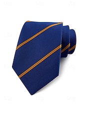 お買い得  結婚 ACC-メンズポリエステルストライプネクタイ、クラシックフォーマルビジネス＆ウェディングパーティーアクセサリー、複数の色、男性のためのエレガントなプロフェッショナルスタイル
