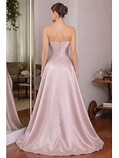 preiswerte Lange Kleider &amp; Abendkleider-Meerjungfrauenschnitt Bodenlang Abiballkleider Elegant Glitzernd Dreiviertelarm Juwelenhals Hochzeit Formell Paillettenbesetzt mit Glitzer Quaste