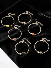 cheap Accessories-Women's Soccer Ball Pendant Necklace Bracelet Set Alloy Fan Jewelry in Multiple Ball Styles for Soccer Matches, Sports Fans, Casual Daily Wear &amp; Travel Vacation