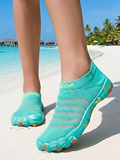 economico Donne-Scarpe da acqua da donna a punta larga in maglia – calzini da acqua leggeri, ad asciugatura rapida, a piedi nudi, con suola antiscivolo, minimalisti, da spiaggia &amp;stile outdoor per nuoto, snorkeling,
