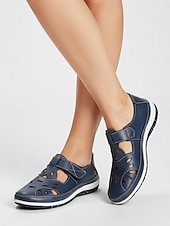 preiswerte Ballerinas für Damen-Rote, atmungsaktive Damen-Freizeitschuhe mit Lochmuster und weiter Passform – ideal für Alltag, Outdoor-Aktivitäten und Reisen.