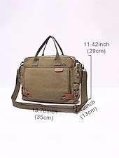 voordelige Herentassen-Herentas van canvas met meerdere vakken, geschikt als messenger- of crossbodytas – verstelbare riem, grote inhoud, duurzame stof, ideaal voor dagelijks gebruik, woon-werkverkeer en reizen.