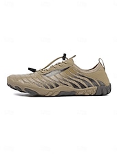 cheap Men-Men's Khaki Quick-Dry Water Shoes Lightweight Breathable Barefoot Beach Sneakers for Water Activities, Swimming, Kayaking, River Trekking, Beach Walking and Outdoor Adventure