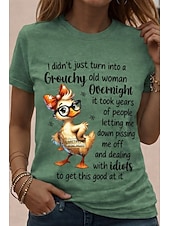  женская футболка смешной юмор цитаты лоскутный принт кошка буква забавный сленг стильная базовая классическая короткий рукав круглый вырез обычный топ повседневный белый светло-зеленый серый весна #