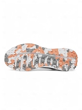 abordables Zapatos de Golf para Mujeres-Zapatillas de golf grises para mujer, cómodas, con cierre de dial, impermeables y sin tacos, ideales para principiantes y para practicar.