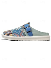 cheap Men-Men's White Canvas Slip-On Loafers with Adjustable Strap, Breathable and Lightweight, Best for Beach Vacation, Travel and Casual Outings
