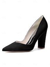 Χαμηλού Κόστους Μητέρα της Νύφης/του Γαμπρού-Γυναικεία μπλε σκούρο γόβες με ψηλό τακούνι, κομψά παπούτσια για τη μητέρα της νύφης για γάμο στην πόλη, άνετα παπούτσια με μυτερή μύτη και μεσαίο τακούνι για επίσημες εκδηλώσεις &amp;βραδινά ρούχα