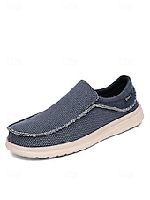 cheap Men-Men's Knit Slip-On Loafers – Lightweight Breathable Casual Shoes, Island &amp; Cruise, Travel &amp; Everyday Wear