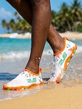 cheap Men-Men's Casual Water Activities Mesh Breathable Slip-on Blue Orange Summer