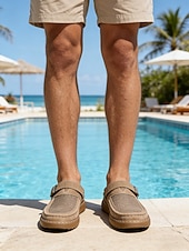 economico Uomini-sneakers slip-on da uomo: facili da indossare, traspiranti ed eleganti per le fughe in resort e il relax a bordo piscina