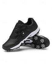 cheap Men's Golf Shoes-Men's Premium White Golf Shoes with High-Performance Outsole – Stylish and Comfortable for Professional Golf Players