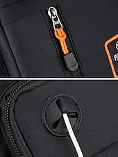 お買い得  メンズバッグ-メンズオックスフォードクロスボディバッグ、マルチカラー、複数のコンパートメントを備えた大容量、調節可能なショルダーストラップ、カジュアルやアウトドア旅行の日常使いに最適