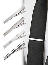 Недорогие Свадьба ACC-Мужские зажимы для галстука из сплава – разнообразные модели, элегантный дизайн, идеально подходят для свадеб, вечеринок и деловых поездок.