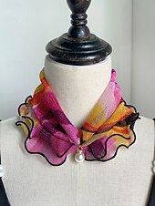 economico Accessori per le vacanze-sciarpa in chiffon di poliestere in stile bohémien da donna, stampe floreali multicolori, fascia versatile, perfetta per l'abbigliamento casual quotidiano e le vacanze al mare