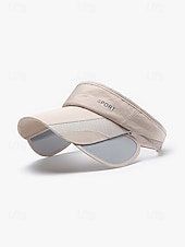 Χαμηλού Κόστους Γυναικεία Καπέλα-Γυναικείο ρυθμιζόμενο καπέλο ηλίου σε πολλά χρώματα από πολυεστέρα, αθλητικό καπέλο με αναδιπλούμενο γείσο, για γκολφ, τρέξιμο, τένις και casual υπαίθρια αθλητικά ρούχα