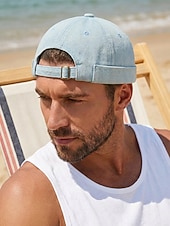 preiswerte Herrenhüte-Vintage-Jeanskappe für Herren im Used-Look, mehrfarbig, verstellbare Passform, Retro-Stil, perfekt für Outdoor-Reisen, Freizeitkleidung, Sommer und andere Freizeitaktivitäten