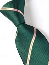 お買い得  結婚 ACC-メンズポリエステルストライプネクタイ、クラシックフォーマルビジネス＆ウェディングパーティーアクセサリー、複数の色、男性のためのエレガントなプロフェッショナルスタイル