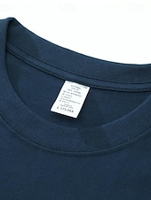 baratos Camiseta lisa-Camiseta 100% Algodão Feminina Cor Sólida Básica Clássica Casual de Manga Longa com Decote Redondo Tops Regulares para o Dia a Dia Saídas Preta Branca Vermelha Azul Marinho Verde Menta Primavera