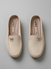 cheap Women's Clogs &amp; Mules-Women's Pink Comfort Moccasin Mule Loafers – Soft Slip-On Backless Flats with Cushioned Non-Slip Sole, Casual Driving Shoes for Walking, Travel and Everyday Wear
