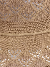 voordelige Dameshoeden-Opvouwbare zonnehoed voor dames, lichtgewicht polyester, boho-stijl, meerkleurig, ademend en opvouwbaar, perfect voor vakantie, reizen, strand en dagelijks gebruik.