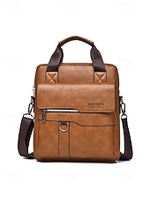 Χαμηλού Κόστους Ανδρικές τσάντες-ανδρική τσάντα ώμου από τεχνητό δέρμα σε πολλά χρώματα, μεγάλης χωρητικότητας, με πολλές τσέπες και χιαστί τσαντάκι για καθημερινή χρήση, εργασία, μετακινήσεις και ταξίδια