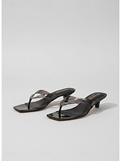 olcso Nők-női minimalista barna zselés flip-flop papucsok - vízálló tanga szandál fényes felülettel tengerparti nyaraláshoz, szigetutazáshoz &amp;nyári üdülőruházat