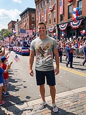  Patriotische, atmungsaktive Mesh-Sneaker für Herren zum Hineinschlüpfen – Adler- und Flaggenmotiv für Paraden, den 4. Juli, den 250. Jahrestag der USA und nationale Feierlichkeiten