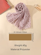 baratos Acessórios de férias-Lenço feminino de chiffon leve estilo boêmio, estampa de leopardo, várias cores, ideal para uso diário, férias e viagens.