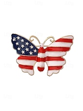 Недорогие Аксессуары-Женская брошь-булавка из сплава с изображением флага США, представленная в нескольких вариантах, идеально подходит для празднования 250-летия США, Дня независимости, вечерних мероприятий и торжественных случаев.