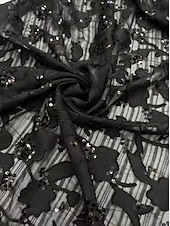 abordables Longueur du thé-Ligne A Longueur thé Robe d'invité de mariage Robe de Mère de Mariée  Manche 3/4 Revers Élégant ancien Éclat &amp; Brillance Formel robe demoiselle d honneur Kentucky Derby Chiffon Jacquard avec Imprim