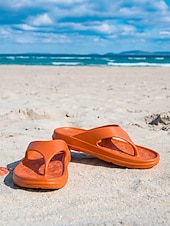 preiswerte Rutschsandalen-Weiße Damen-Strand-Flip-Flops – leichte, wasserdichte Wolken-Sandalen mit ergonomischer Fußgewölbeunterstützung für Sommerurlaube und tropische Inselausflüge &amp;Alltagskomfort