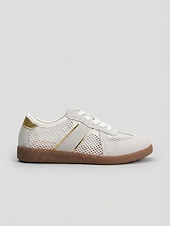 cheap Women's Sneakers-Women's Breathable Mesh Casual Sneakers – Lightweight Lace-Up Walking Shoes, Comfortable Summer Sport Style Trainers for Women, Ideal for Travel, Beach Walks, Daily Wear and Outdoor Activities