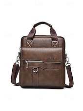 Χαμηλού Κόστους Ανδρικές τσάντες-ανδρική τσάντα ώμου από τεχνητό δέρμα σε πολλά χρώματα, μεγάλης χωρητικότητας, με πολλές τσέπες και χιαστί τσαντάκι για καθημερινή χρήση, εργασία, μετακινήσεις και ταξίδια