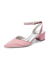 お買い得  花嫁-Women's Simple White Chunky Heel Sandals - Elegant Bridal Shoes for Garden Weddings
