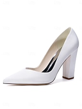 Χαμηλού Κόστους Μητέρα της Νύφης/του Γαμπρού-Γυναικεία μπλε σκούρο γόβες με ψηλό τακούνι, κομψά παπούτσια για τη μητέρα της νύφης για γάμο στην πόλη, άνετα παπούτσια με μυτερή μύτη και μεσαίο τακούνι για επίσημες εκδηλώσεις &amp;βραδινά ρούχα