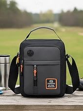 お買い得  メンズバッグ-メンズオックスフォードクロスボディバッグ、マルチカラー、複数のコンパートメントを備えた大容量、調節可能なショルダーストラップ、カジュアルやアウトドア旅行の日常使いに最適